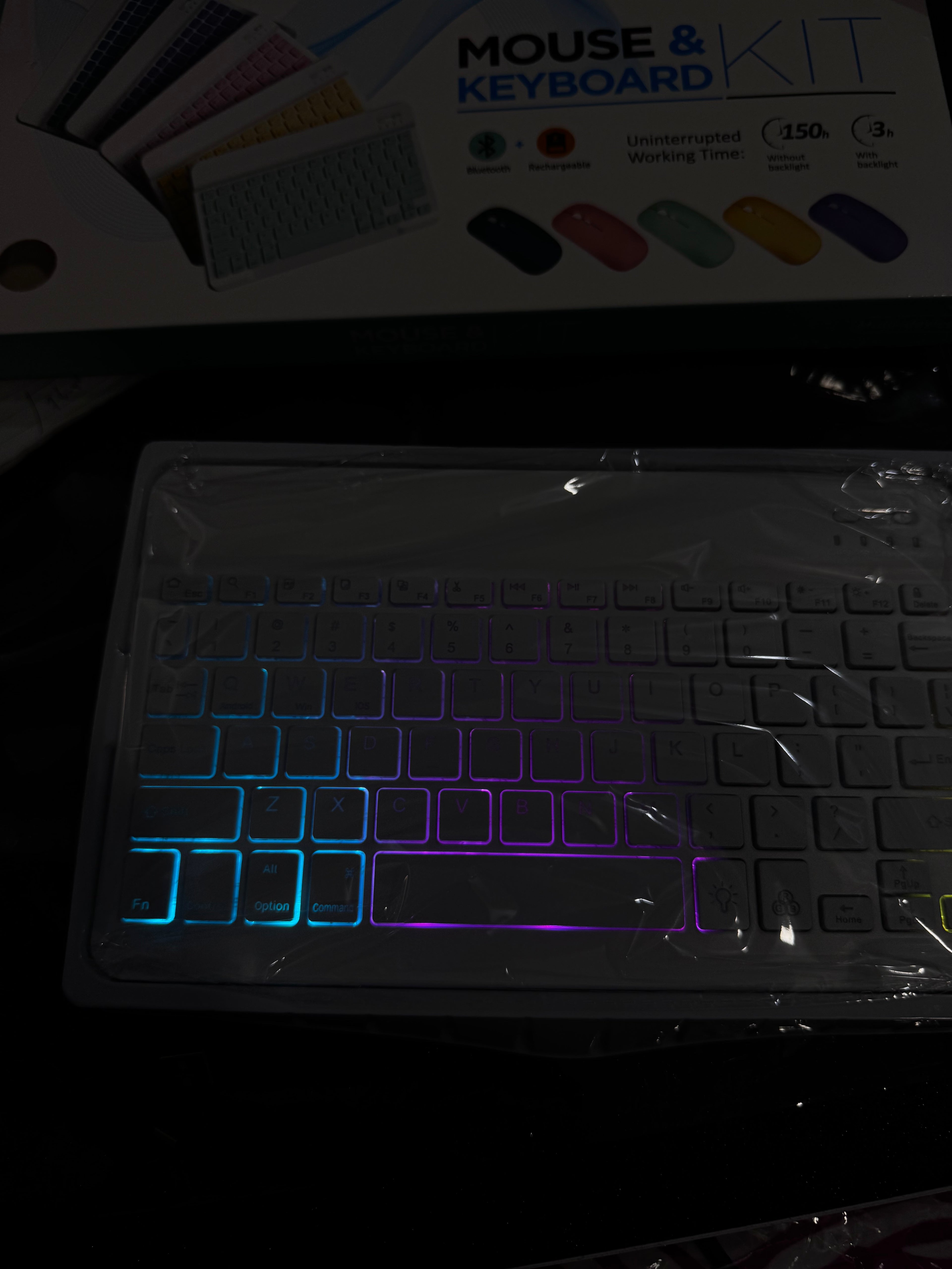 Universal keyboard with backlight